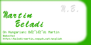 martin beladi business card